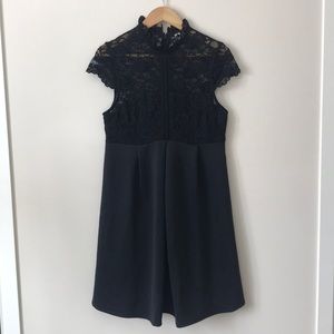 ASOS Black Lace Maternity Dress- Size 8